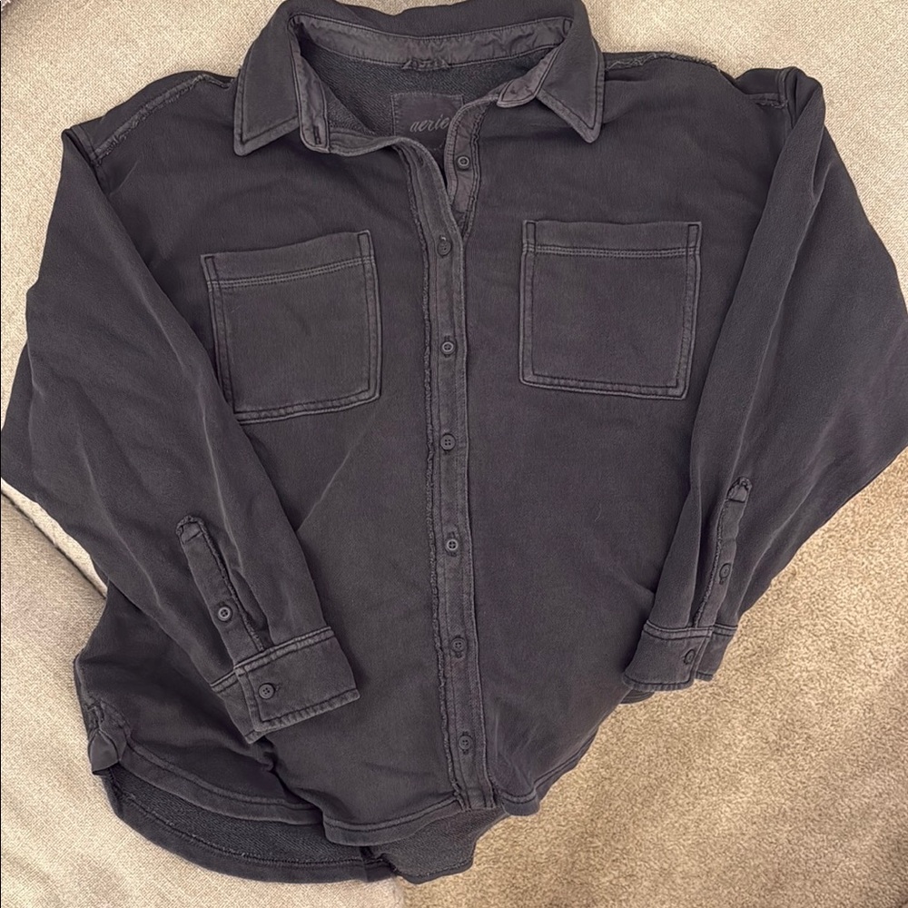 Casual Dark Gray Shirt